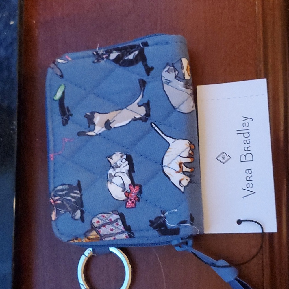 Vera bradley cat wallet